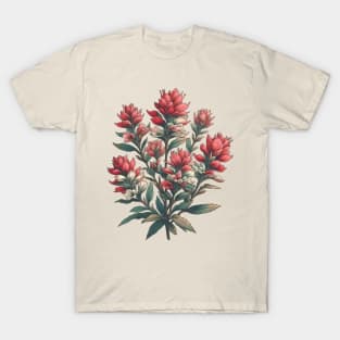 Vintage Indian Paintbrush Botanical T-Shirt